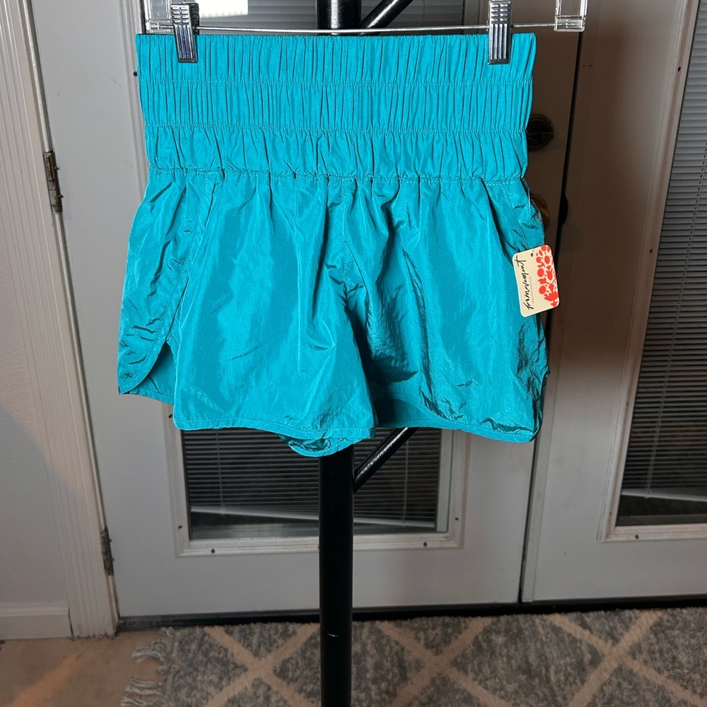 High Waist teal Free People shorts